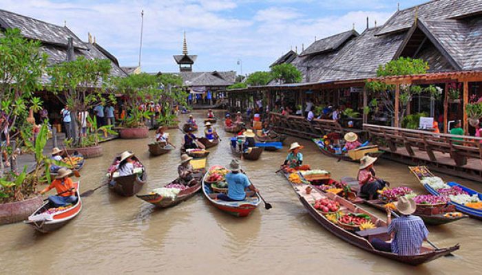 بازار شناور بانکوک تایلند